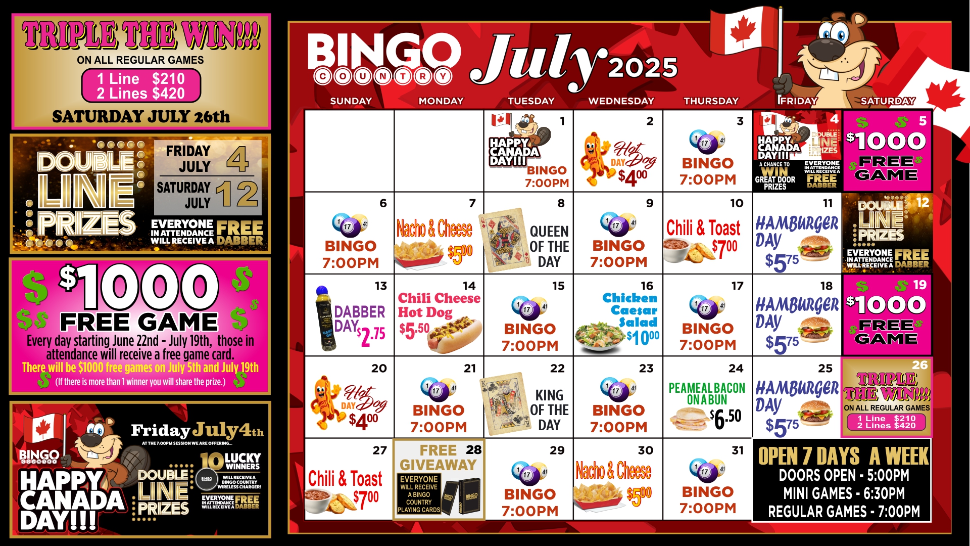 July Calendar